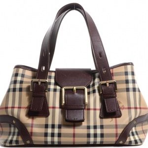 Burberry Small Haymarket Check Buckle